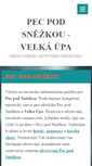 Mobile Screenshot of pecpodsnezkou-turistika.cz